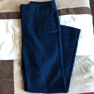 Loft dress pants, bootcut, navy blue